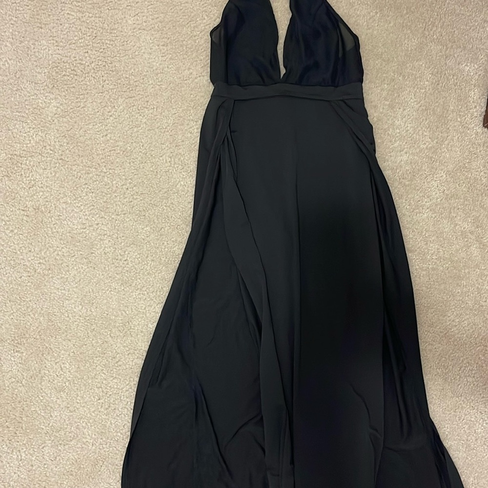 Stylish Black Halter Dress